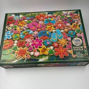 Cobble Hill Tropical Cookies 1000 Piece Puzzle Complete